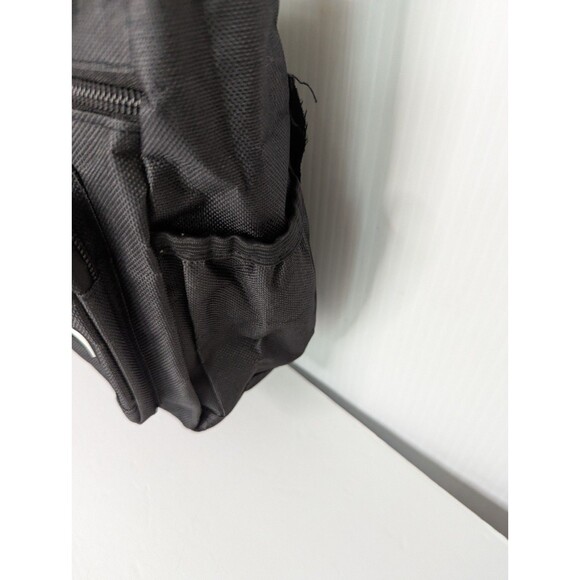 Unisex Mens Shoulder Bag Crossbody Black Nylon Strap Zip Compartments Light Pack - Picture 13 of 16